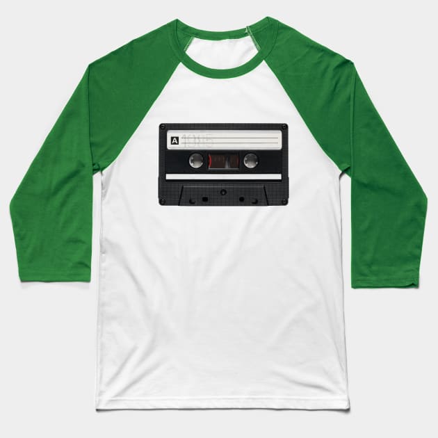 1985 Mix Tape Baseball T-Shirt by Retrofloto